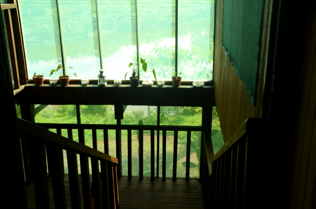Wooden staircase