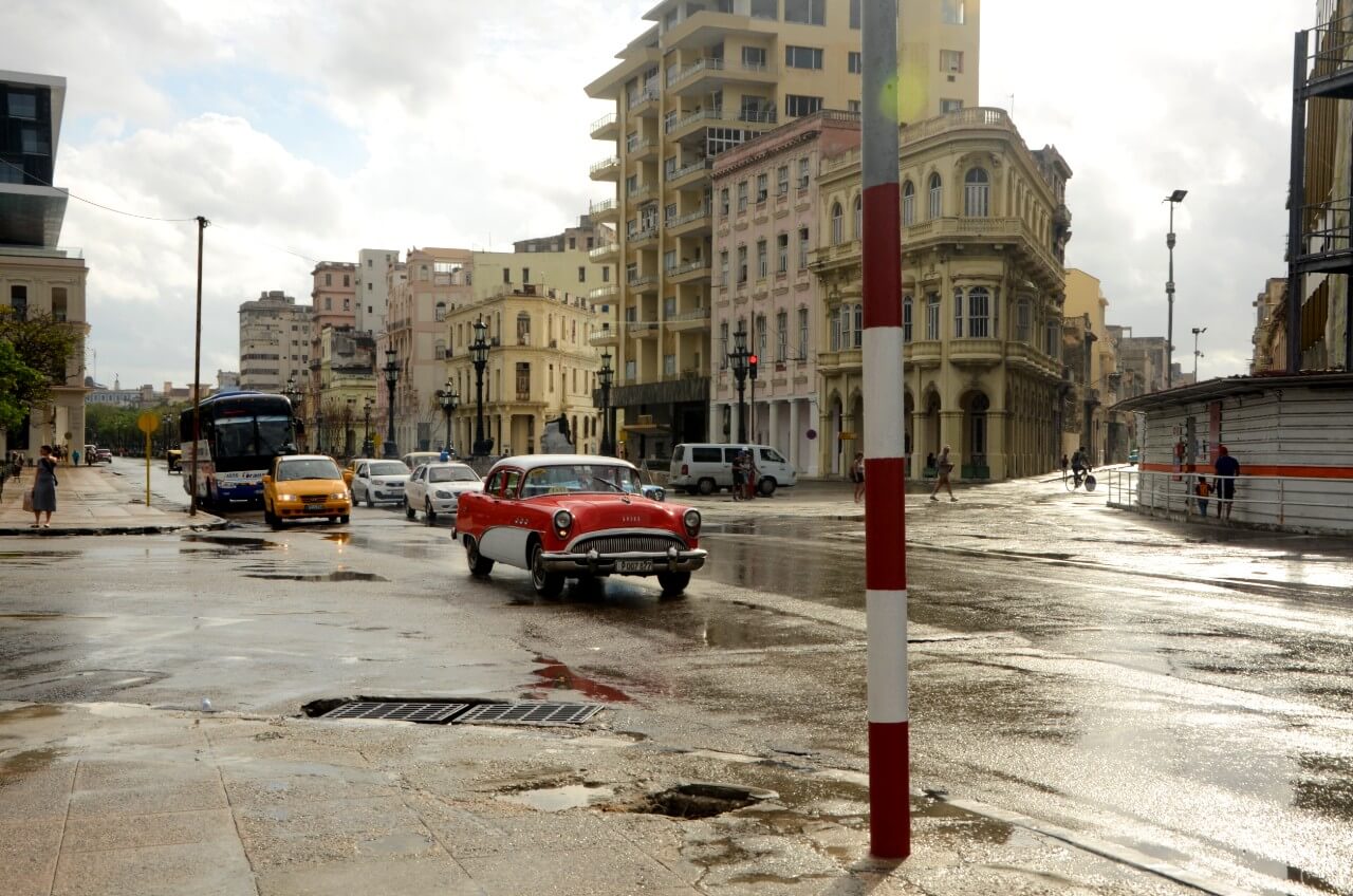 Red classic car - Havana Cuba
