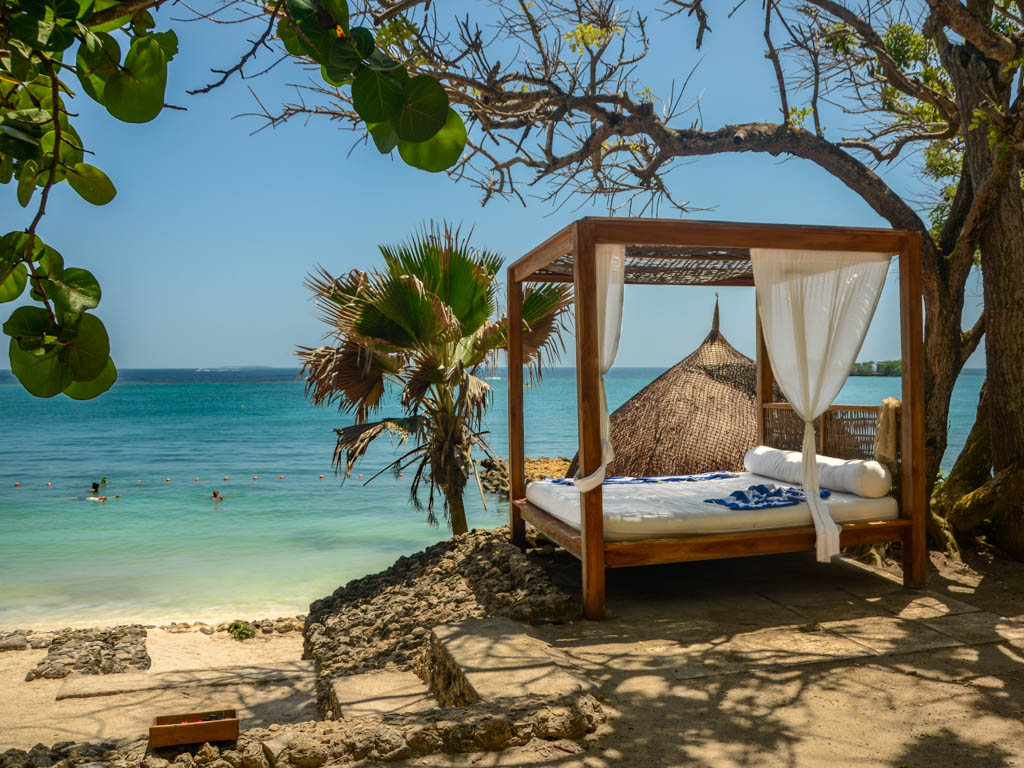 Seaside Resort in Rosario Islands, one of the best places to visit in Colombia.