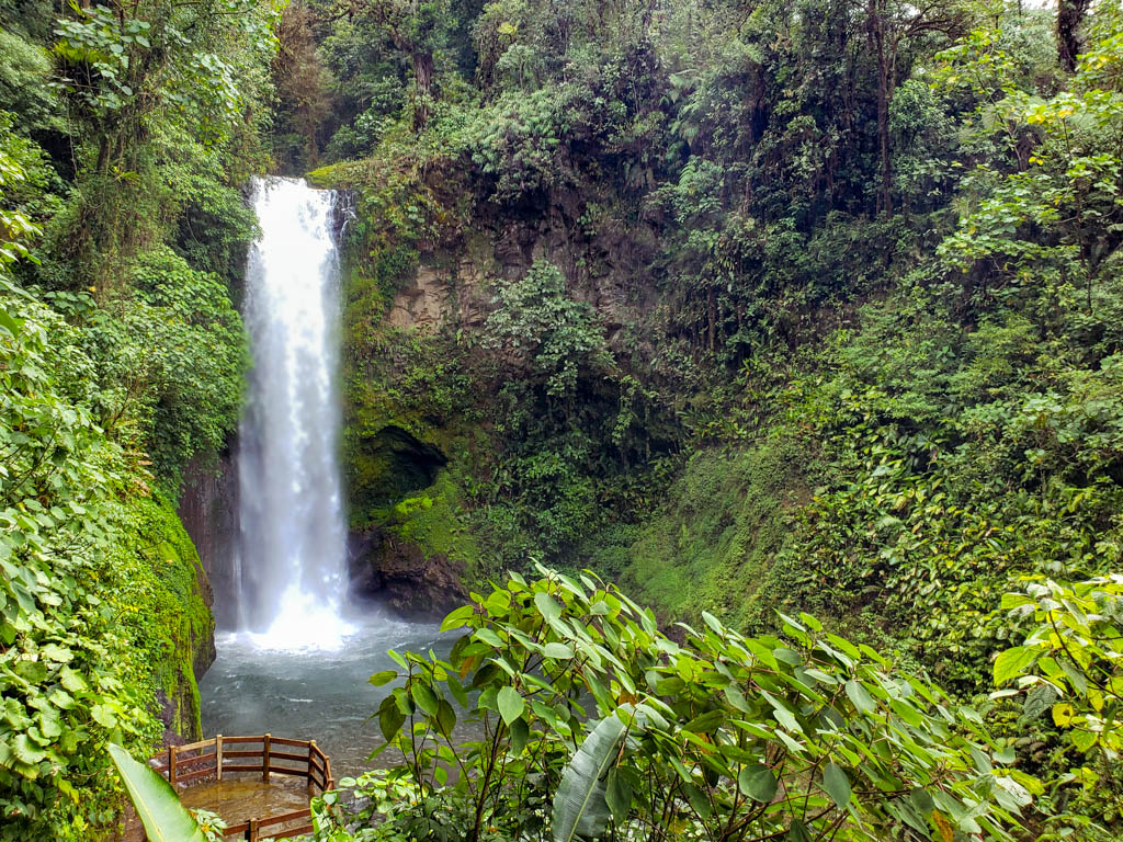 Waterfall in La Paz Waterfall Gardens - part of 5 days in Costa Rica itinerary
