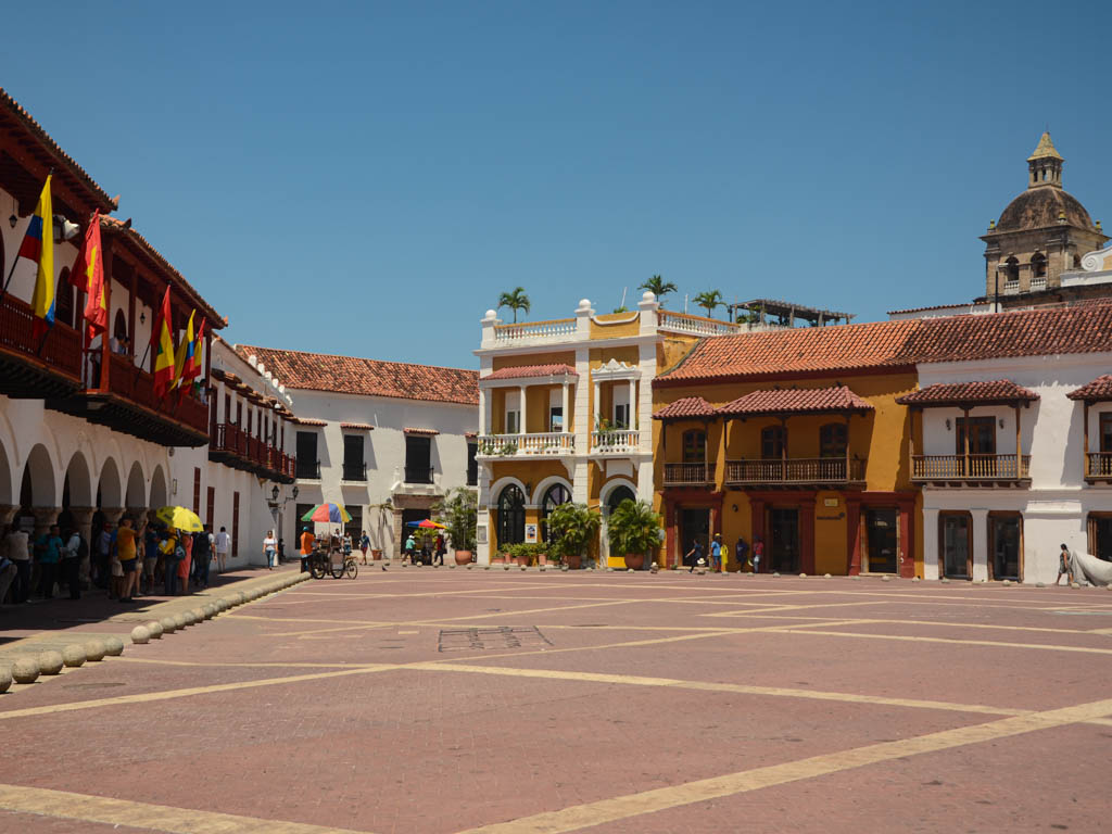 Plaza de la Aduana in Cartagena.
