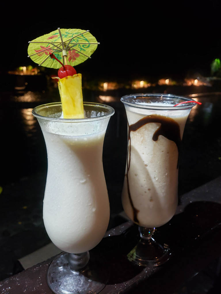 Cocktails in Ecotermales Hot Springs, La Fortuna, Costa Rica
