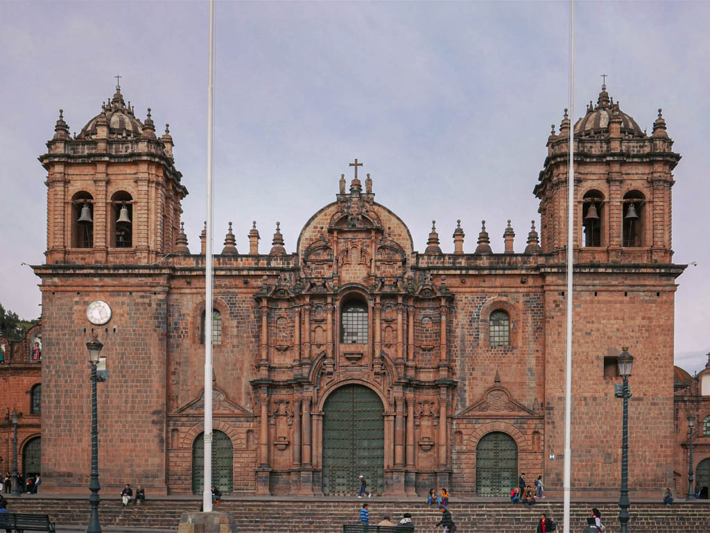 Front view of Cusco Cathedral.