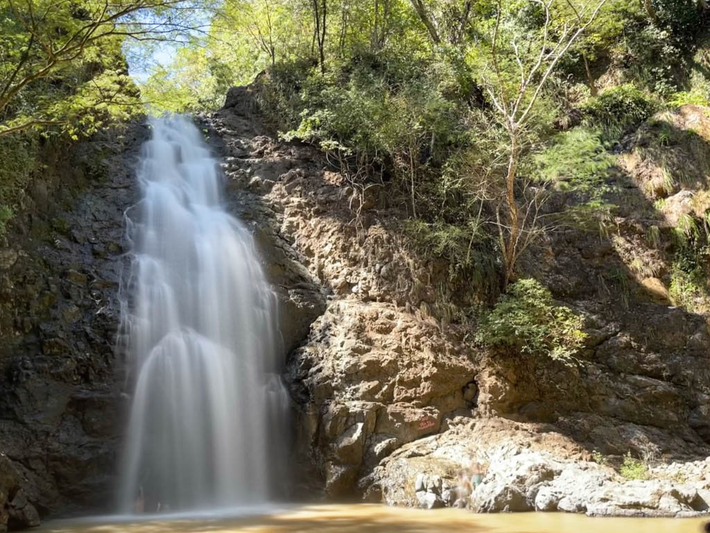 A long exposure shot of the lower fall of Montezuma waterfalls.