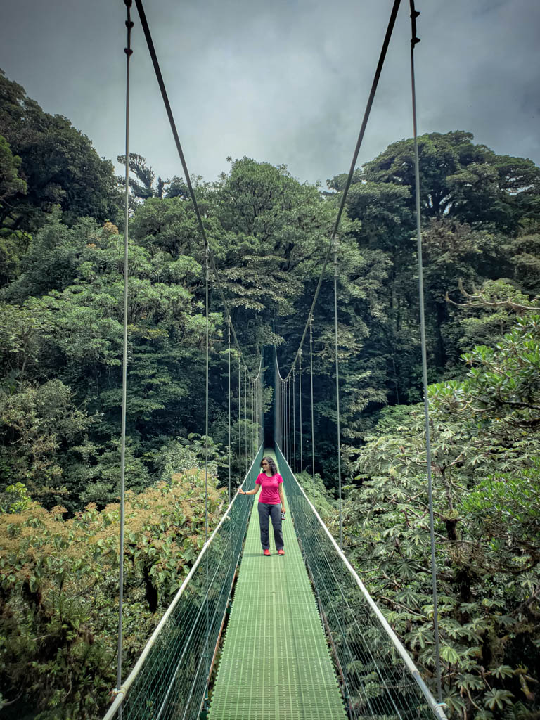 Hanging Bridge in Sky Adventures Park in Monteverde