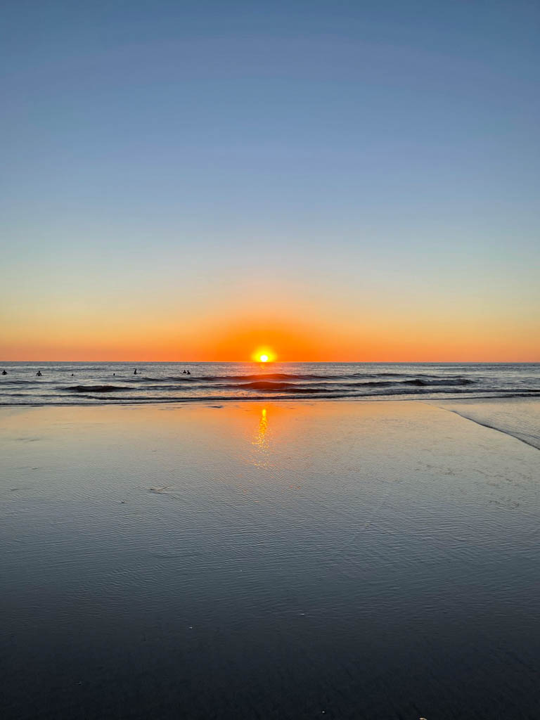 Sunset at Playa Avellanas.