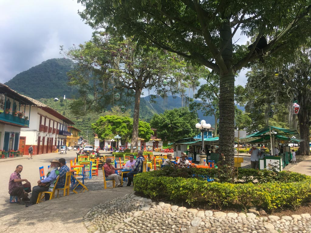 Street in Jardin, Colombia.