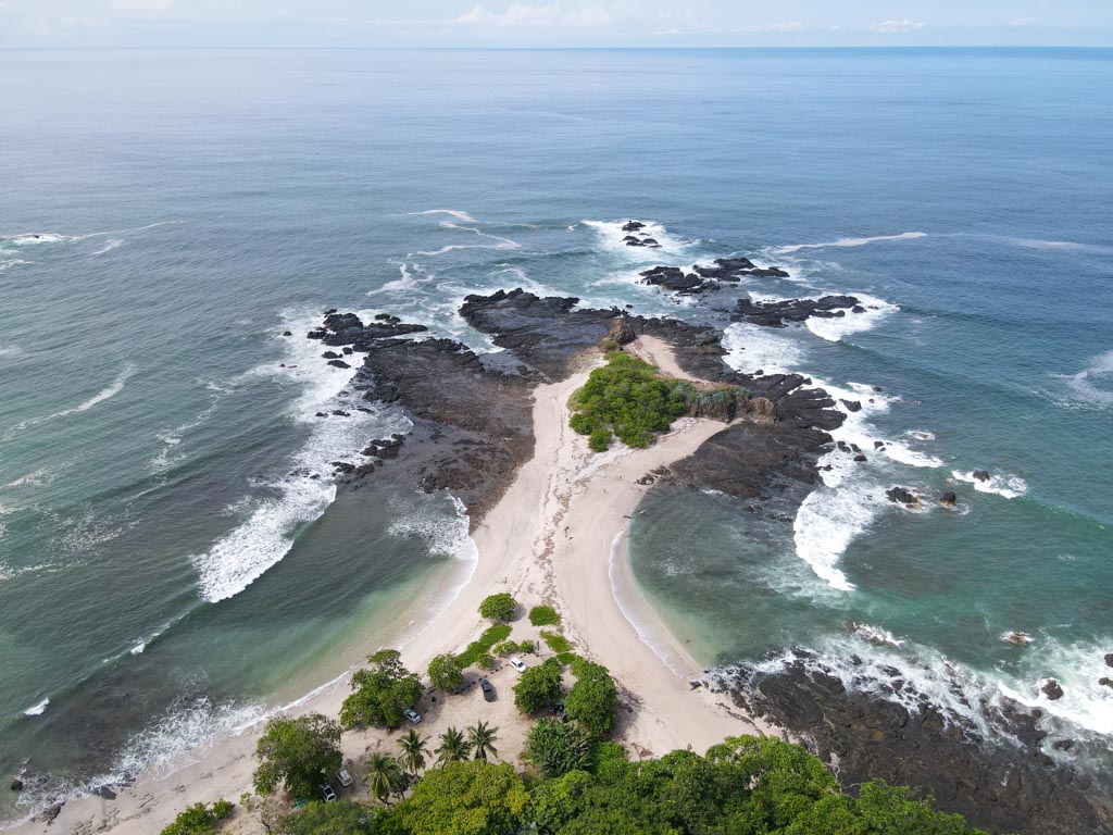 San Juanillo Beach in Guanacaste. Costa Rica is a winter travel destination of choice.