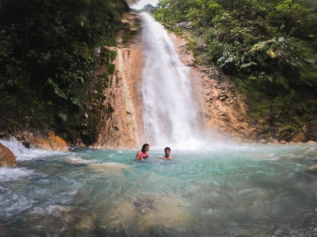 Blue Falls in Costa Rica.