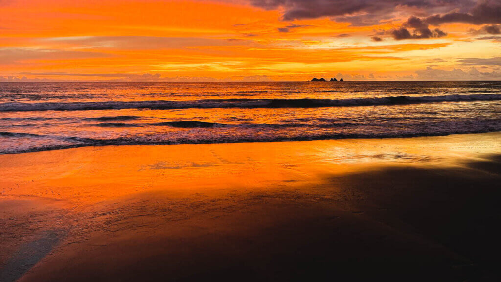 Sunset sky in Costa Rica.