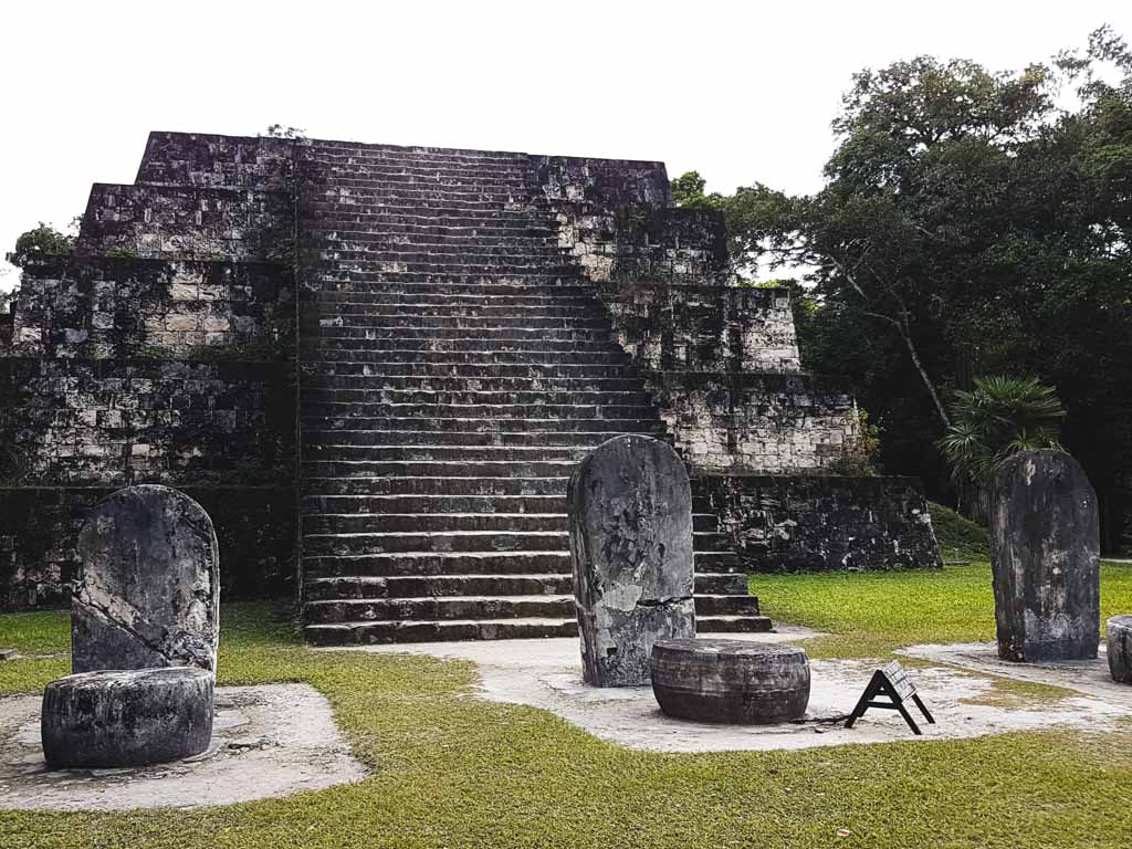 The ancient ruins of Tikal, one of the historic places in Guatemala.