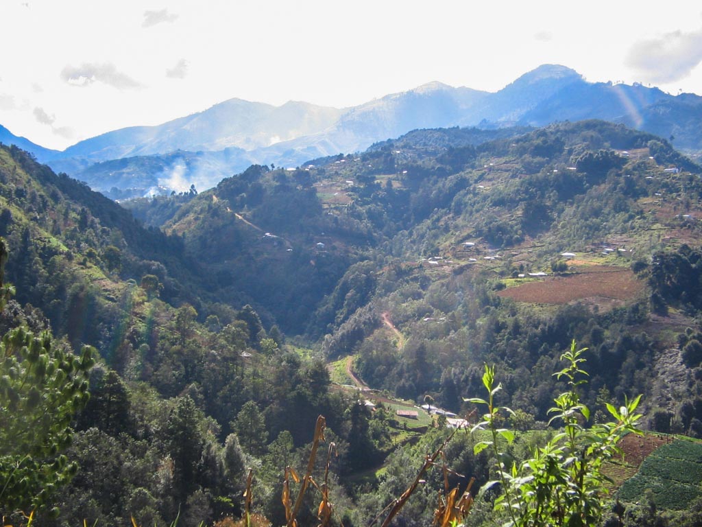 Green mountains of Todos Santos.