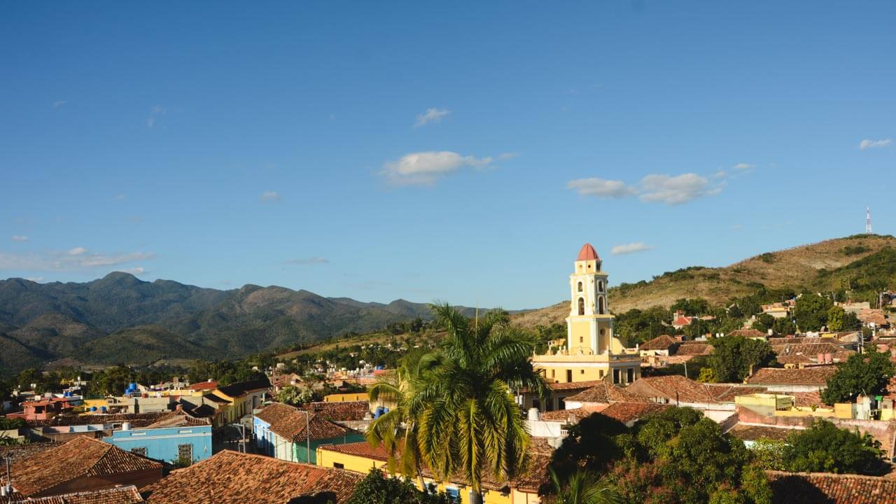 View of Trinidad, a town in Cuba.
