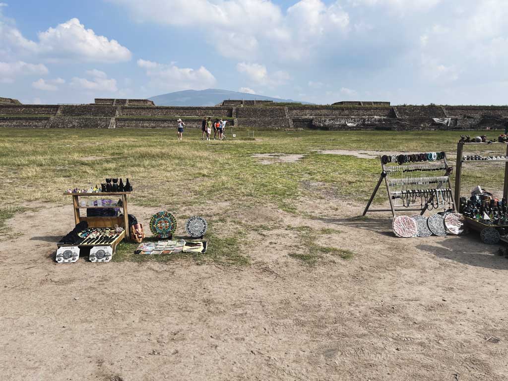 The Citadel area when visiting Teotihuacan.