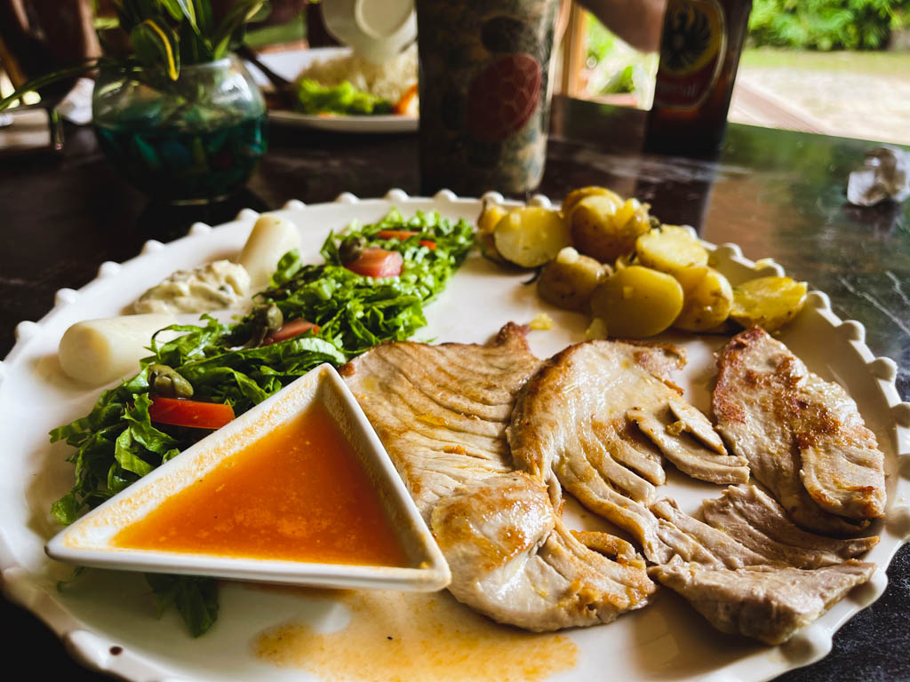 A simple yet delicious lunch at Casa El Tortugo Drake's Kitchen in Drake Bay.