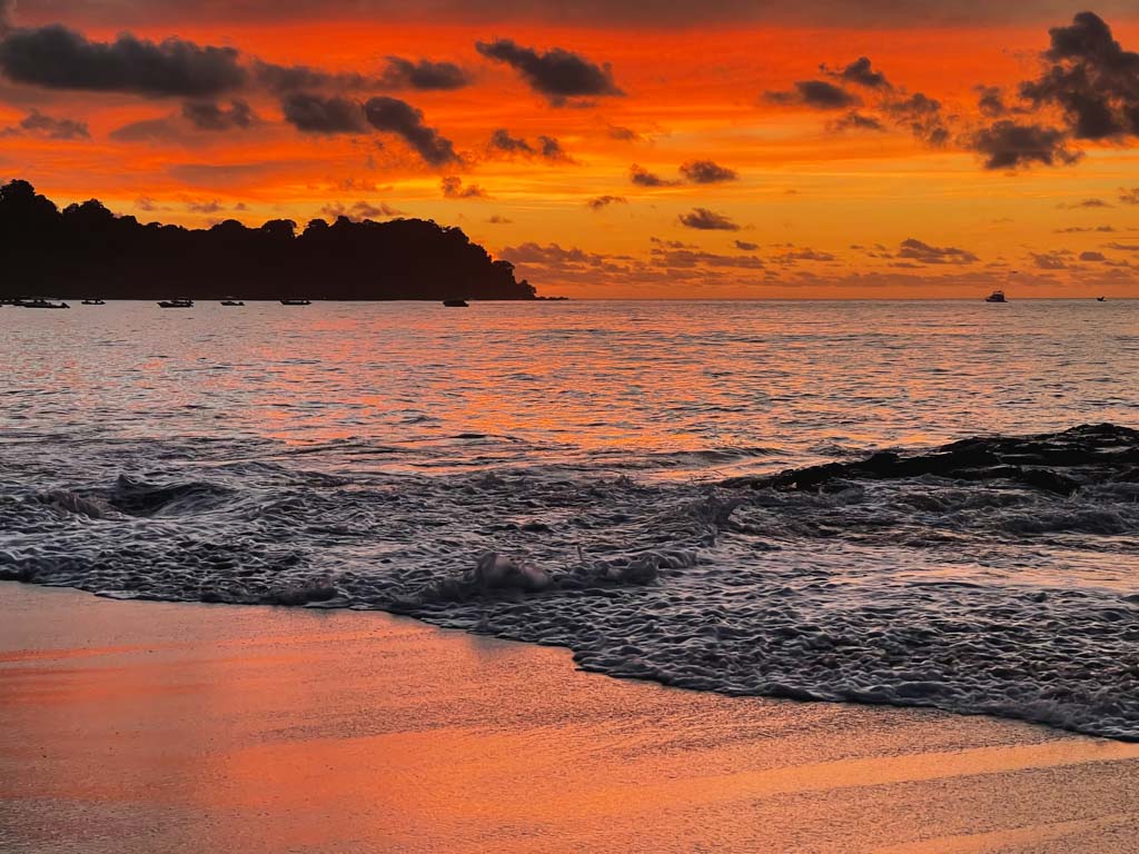 A gorgeous beach sunset at Drake.