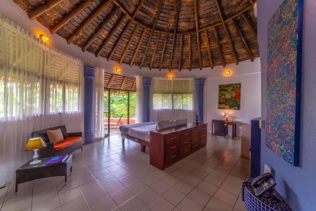The Rustic Interior at a large room in Xandari Resort, Costa Rica.