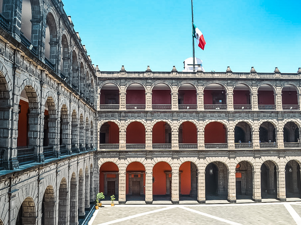 National Palace in Mexico City.