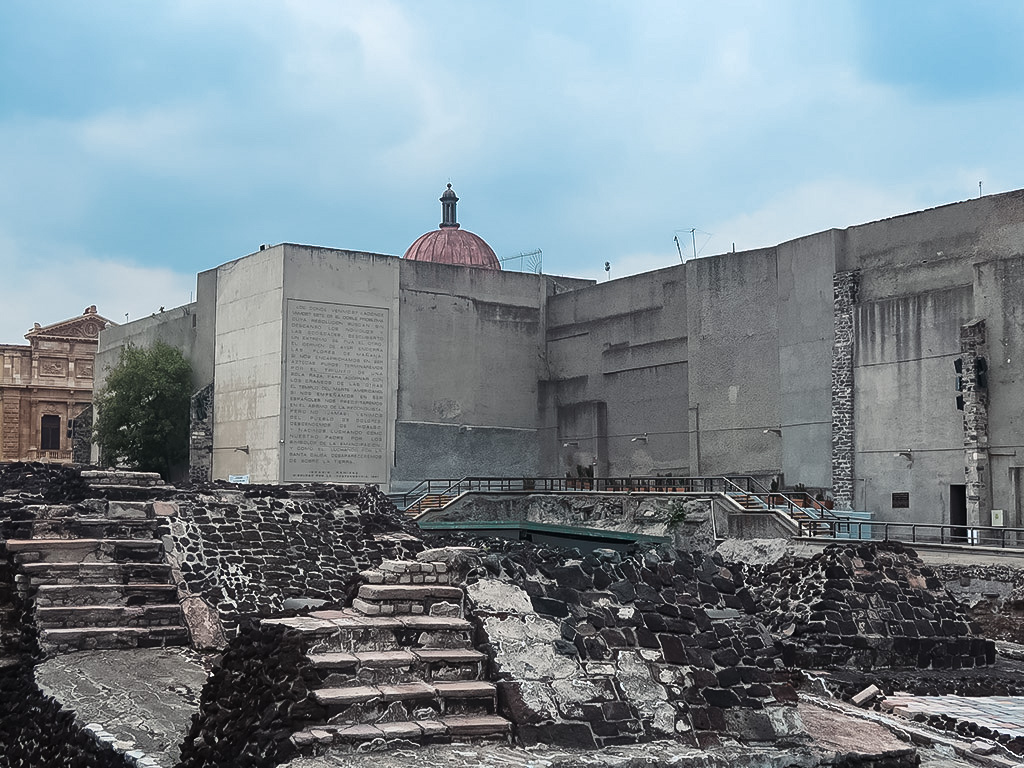 Ruins of Templo Mayor in the historic center of Mexico City.