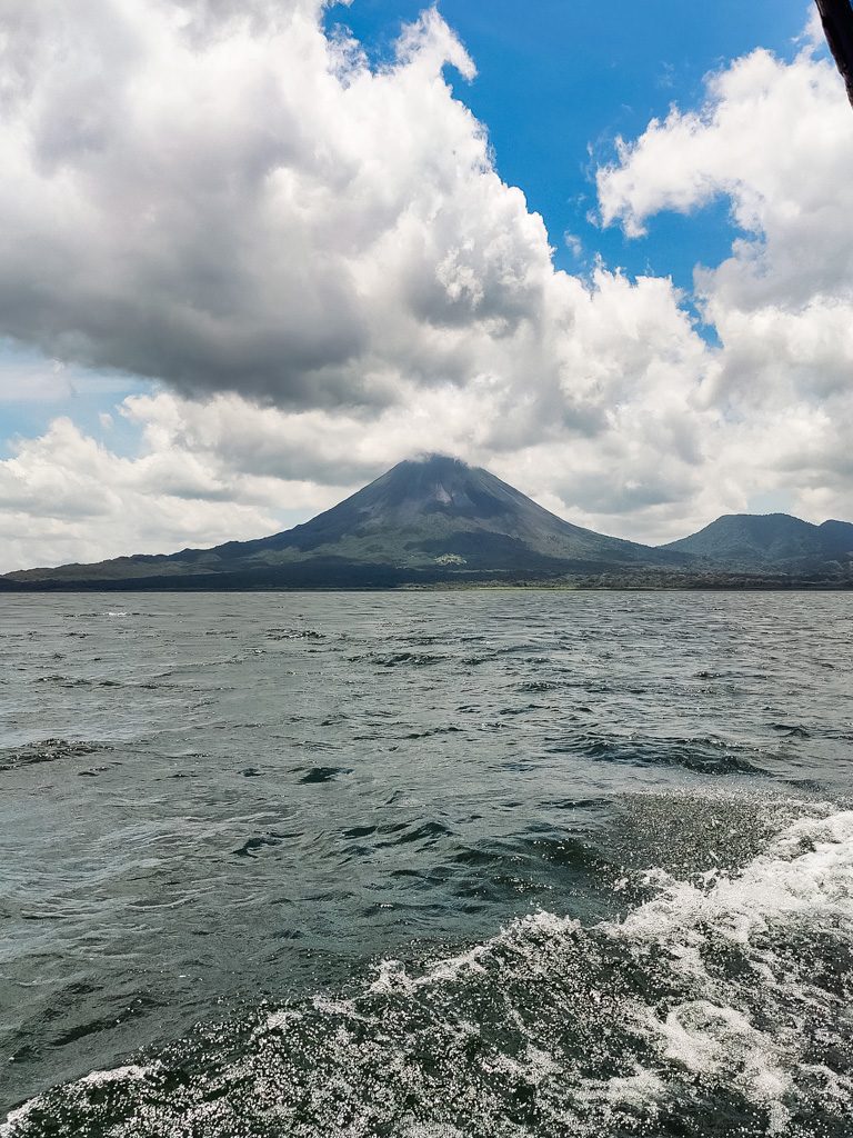 During the transfer from La Fortuna to Monteverde or vice-versa, you get to enjoy the beautiful views of Arenal Volcano by Boat.