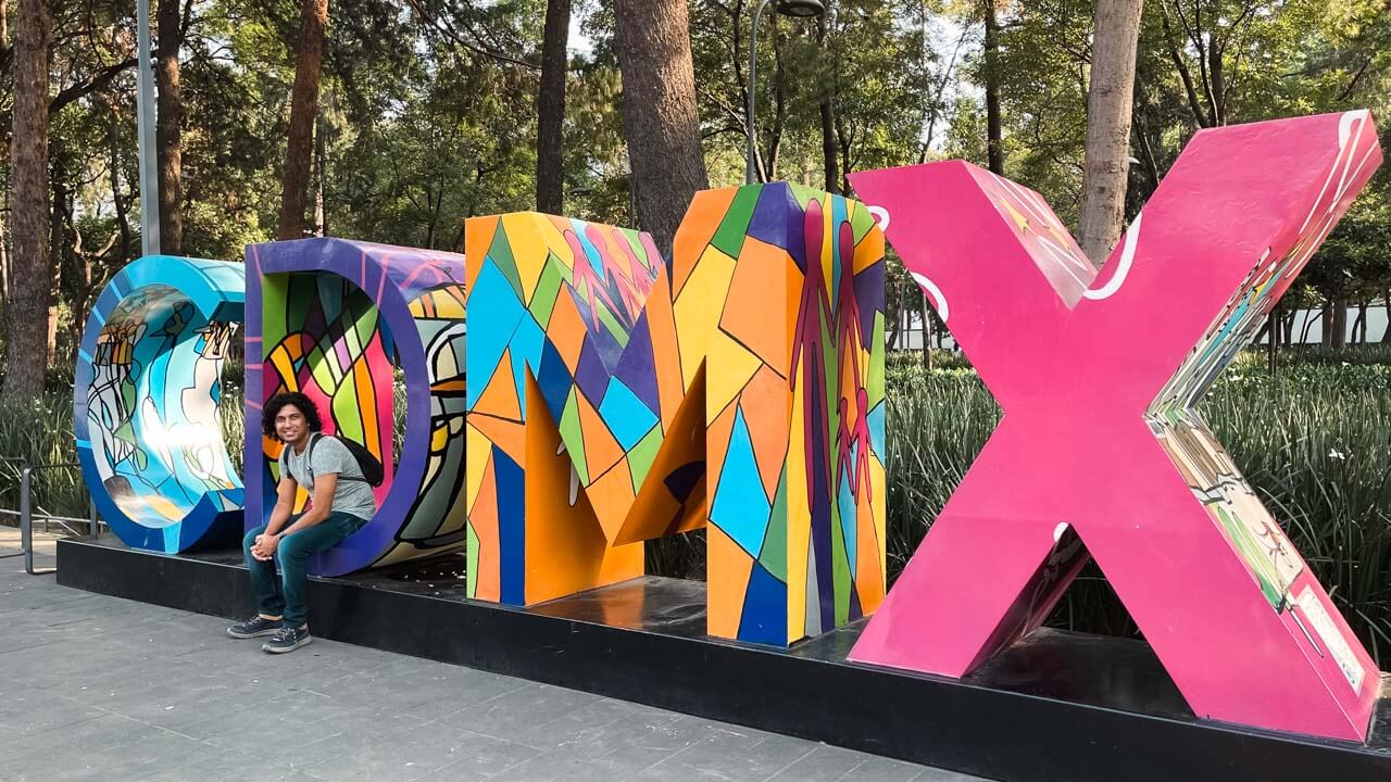 Sign of CDMX in Mexico City