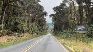 Ruta 2 highway in Costa Rica, beautiful for road tripping. You should rent a car in Costa Rica.
