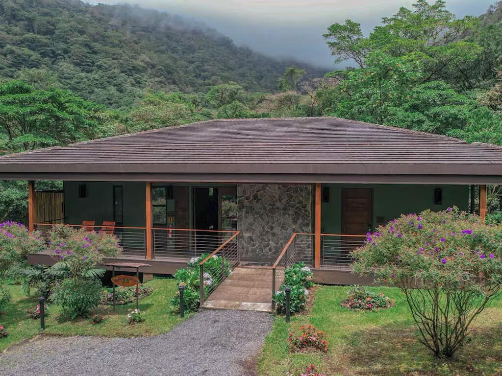A suite at El Silencio Lodge in Bajos del Toro, Costa Rica.