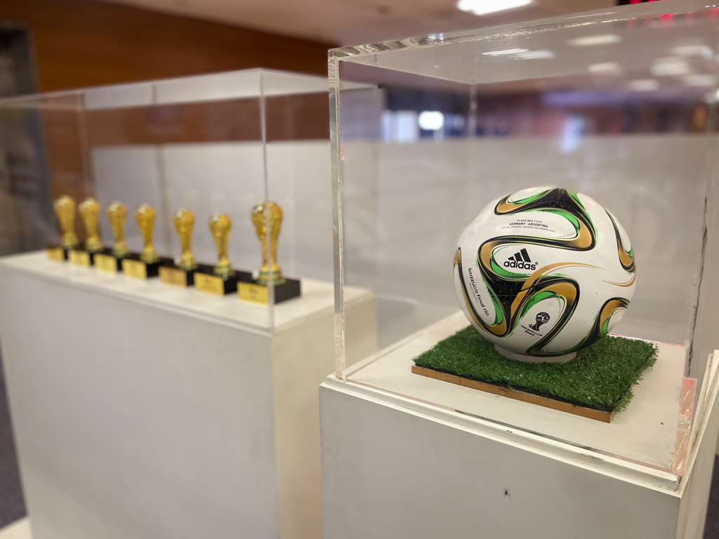 The ball used in the Argentina vs. Germany FIFA World Cup Final 2014 at Maracana Stadium.