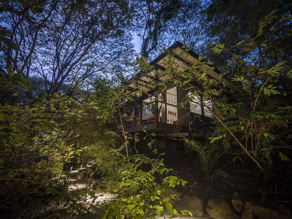 Bungalow in the middle of forest at Rio Perdido Hotel in Costa Rica.