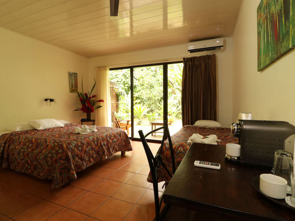 A Garden-view room at Tirimbina Lodge in Sarapiqui, Costa Rica.