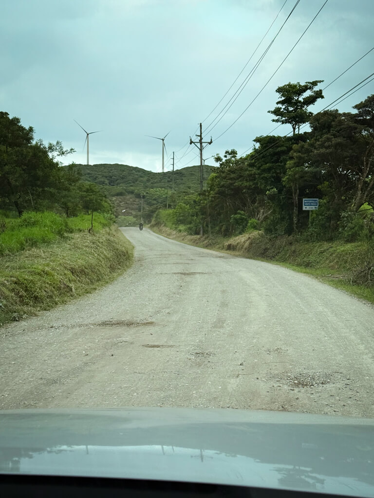 Patches of unpaved road closer to Monteverde, on the way from La Fortuna.