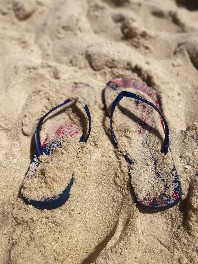 Flip-flops, an essential item on Rio de Janeiro packing list. 