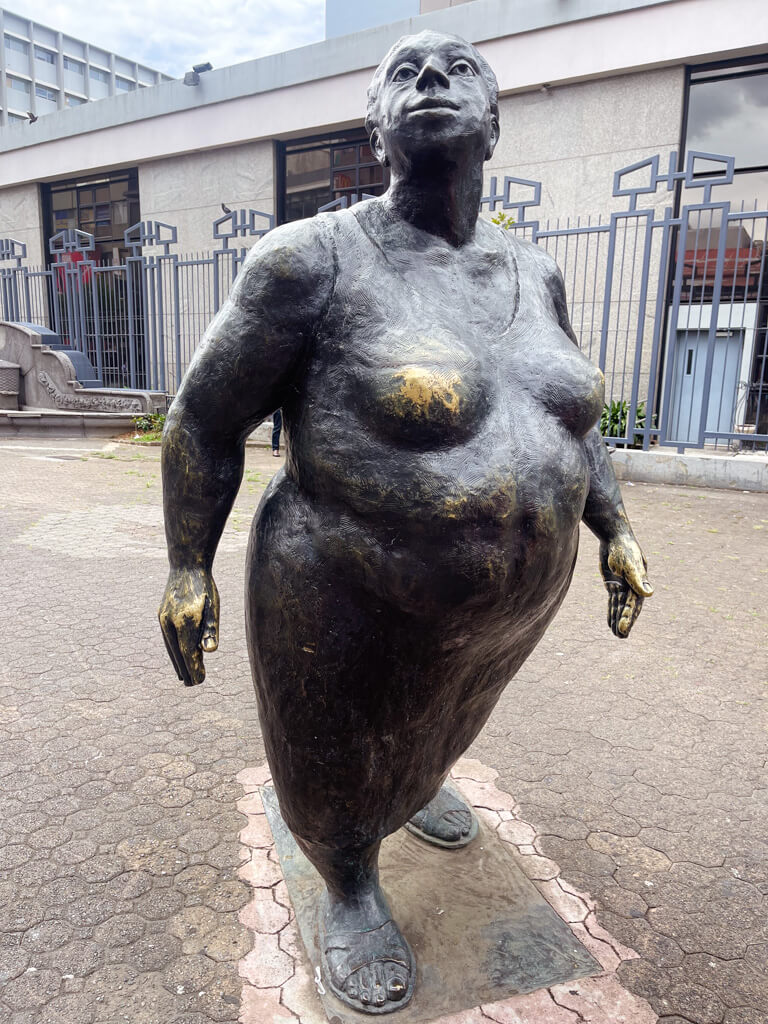 La Chola Statue in San Jose, Costa Rica