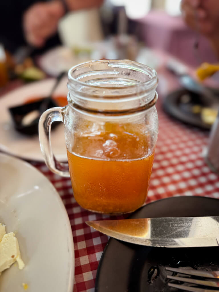 A jar of Guandolo.