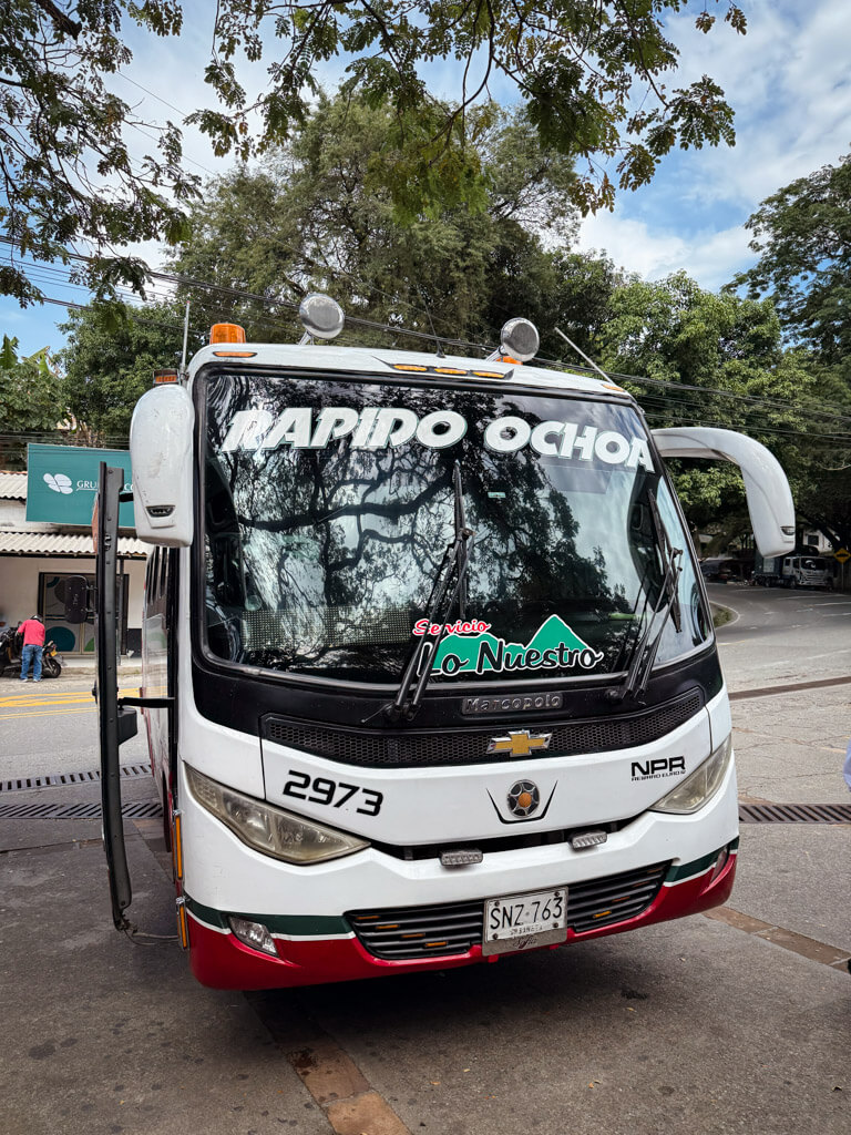 Rapid Ochoa Bus. Most efficient and budget friendly way, how to get from Medellin to Jardin.